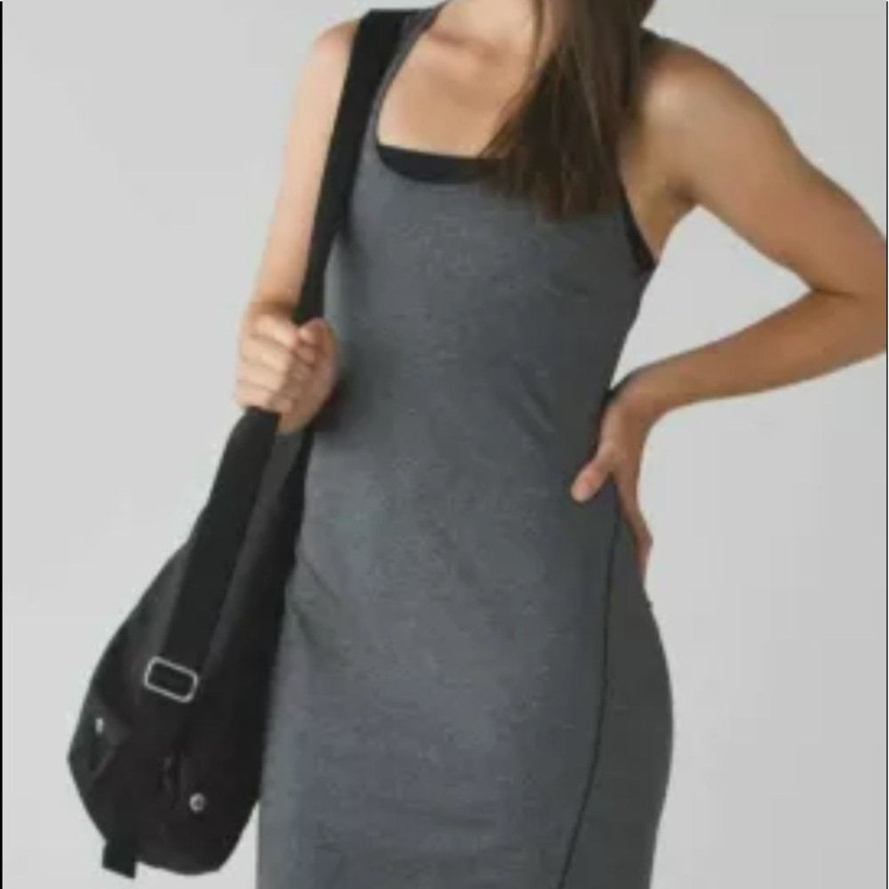 Lululemon Go for It Dress Microstriped 4 preowned